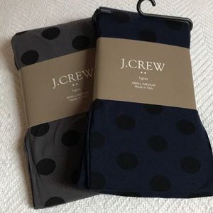 Lot of 2 J.Crew Polka-dot Tights